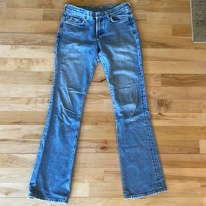 Vintage authentic light wash mom wide leg jeans